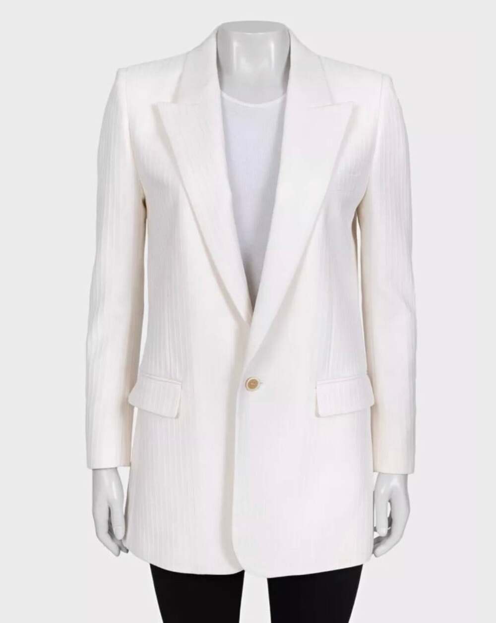 NWOT Saint Laurent White Blazer Sz.38